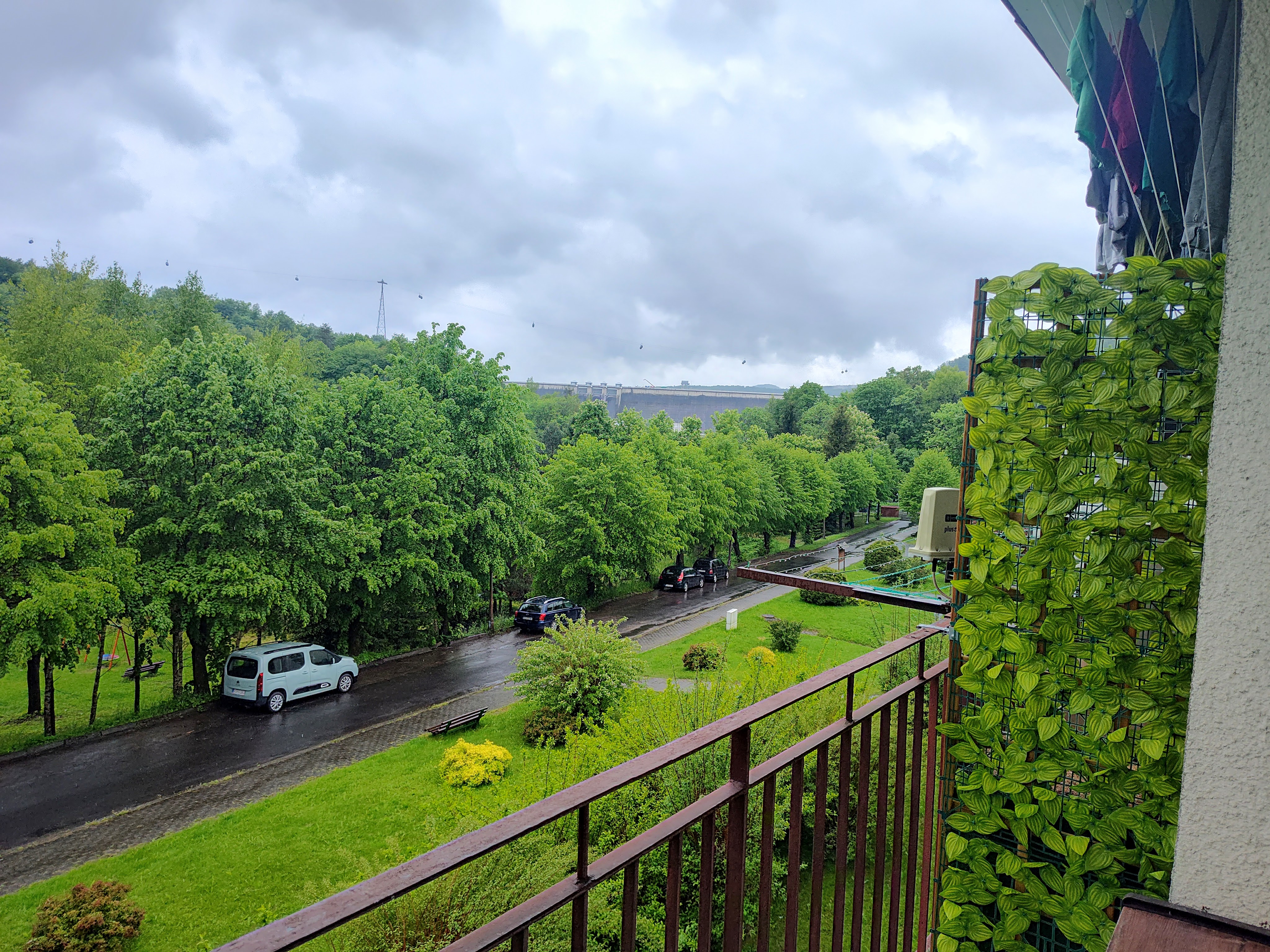 widok z balkonu